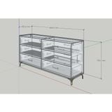  HAPPY FURNITURE , Tủ lưu trữ 6 ngăn kéo - HAPPI, THK_271 , 160cm x 45cm x 82cm DxRxC 