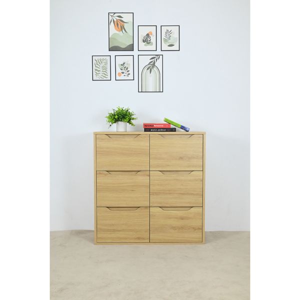  HAPPY FURNITURE , Tủ đựng đồ 6 ngăn kéo - ALEE , THK_035 , 80cm x 38cm x 82cm 