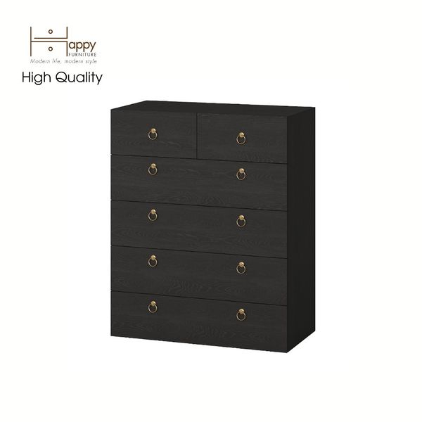  HAPPY FURNITURE , Tủ đựng đồ 6 hộc kéo - WESLEY , THK_050 , 90cm x 45cm x 110cm 