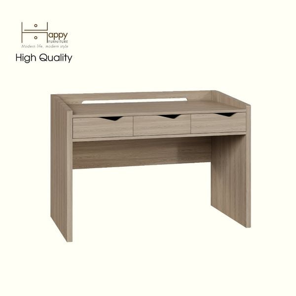  HAPPY FURNITURE , Bàn làm việc 3 ngăn kéo - WINNI , BAN_078 , 120cm x 59cm x 83cm 