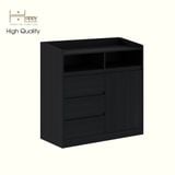  HAPPY FURNITURE , Tủ lưu trữ 3 ngăn kéo 1 cửa mở - KATE , TLT_069 , 100cm x 45cm x 100cm DxRxC 