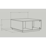  HAPPY FURNITURE , Bàn cà phê Bàn trà - ZANE , BAN_048 , 80cm x 80cm x 38cm 