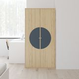  HAPPY FURNITURE , Tủ quần áo 2 cửa mở - BANA , TCM_128 , 90cm x 56cm x 176cm 