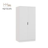  HAPPY FURNITURE , Tủ quần áo 2 cửa mở 2 ngăn kéo - DASH , TCM_022 , 90cm x 58cm x 180cm 