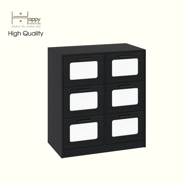  HAPPY FURNITURE , Tủ lưu trữ 6 ngăn kéo - TASY ,THK_316 , 90cm x 50cm x 100cm DxRxC 