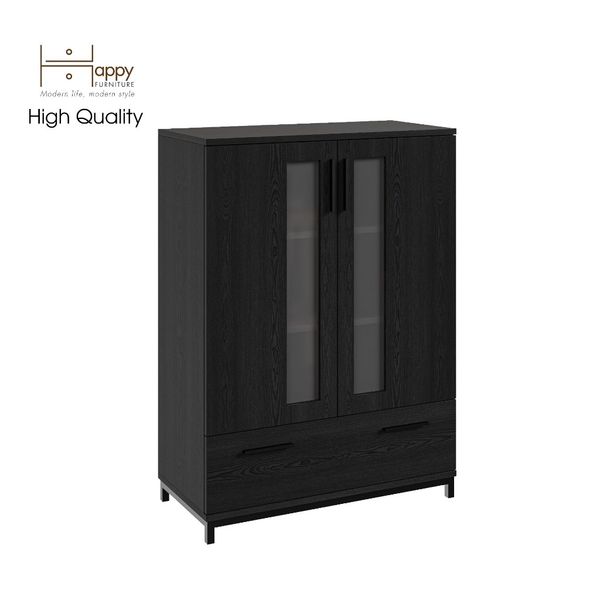  HAPPY FURNITURE , Tủ lưu trữ chân sắt - LOUIS , TCM_028 , 76cm x 36cm x 104cm 