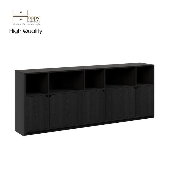  HAPPY FURNITURE , Tủ lưu trữ 5 cửa mở - CIRCLE , TCM_071 , 200cm x 34cm x 78cm 