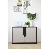  HAPPY FURNITURE , Tủ lưu trữ 2 cánh mở - PONIX , TCM_111 , 90cm x 32cm x 62cm 