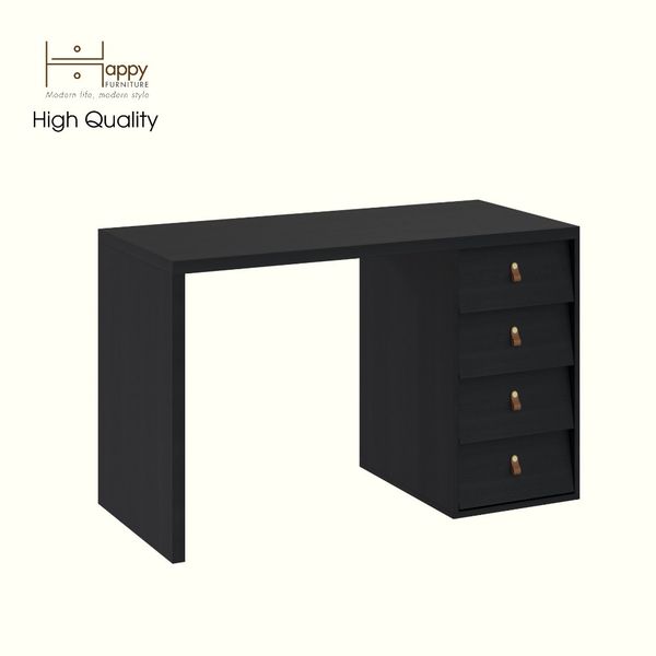  HAPPY FURNITURE , Bàn làm việc 4 ngăn kéo - CALYN , BAN_153 , 120cm x 55cm x 75cm DxRxC 