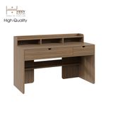 HAPPY FURNITURE , Bàn làm việc 2 ngăn kéo - CIRCLE , BAN_046 , 140cm x 60cm x 91cm 