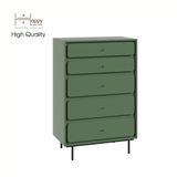  HAPPY FURNITURE , Tủ đựng đồ 5 ngăn kéo chân sắt - SWEETY , THK_082 , 80cm x 45cm x 120cm 