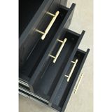  HAPPY FURNITURE , Tủ lưu trữ 4 ngăn kéo - NERIS , THK_134 , 90cm x 40cm x 75cm 