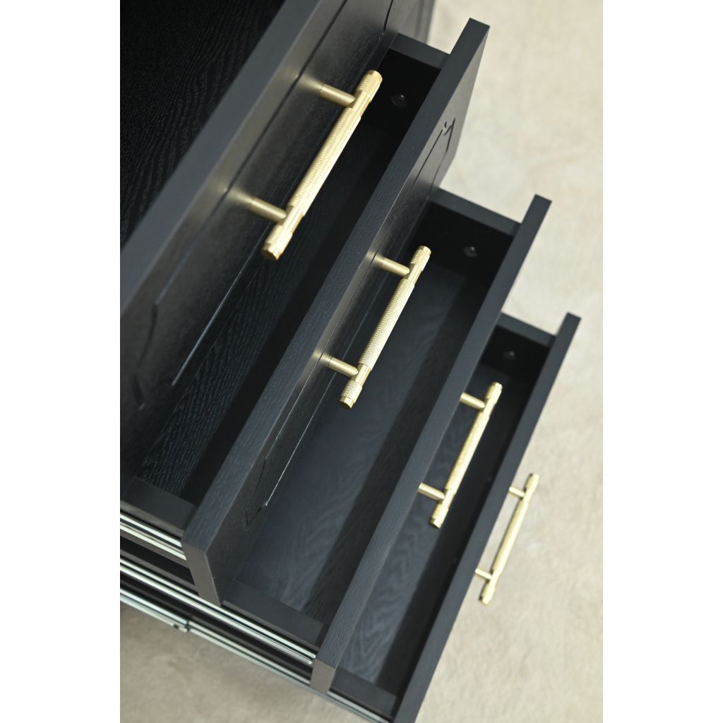  HAPPY FURNITURE , Tủ lưu trữ 4 ngăn kéo - NERIS , THK_134 , 90cm x 40cm x 75cm 