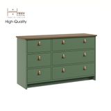  HAPPY FURNITURE , Tủ lưu trữ 3 tầng 6 ngăn kéo - NOMIA , THK_066 , 108cm x 35cm x 64cm 
