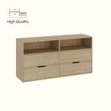  HAPPY FURNITURE , Tủ lưu trữ 4 ngăn kéo - LAYLA , THK_330 , 140cm x 40cm x 70cm DxRxC 