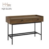  HAPPY FURNITURE , Bàn trang điểm 2 ngăn chân sắt - KINA , BAN_040 , 110cm x 45cm x 75cm 