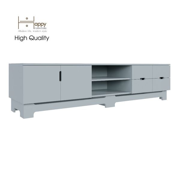  HAPPY FURNITURE , Kệ TV 4 ngăn kéo - MOLLY , KTV_025 , 220cm x 40cm x 50cm 