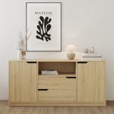  HAPPY FURNITURE , Tủ lưu trữ 4 ngăn kéo - ASO, TLT_058 , 160cm x 45cm x 75cm DxRxC 