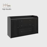  HAPPY FURNITURE , Tủ 2 cửa mở 3 ngăn kéo - CANA , THK_007 , 140cm x 46cm x 84cm 