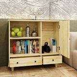  HAPPY FURNITURE , Gỗ tự nhiên , Tủ lưu trữ 2 ngăn kéo - FARAH , TLT_013 , 100x35x90cm 