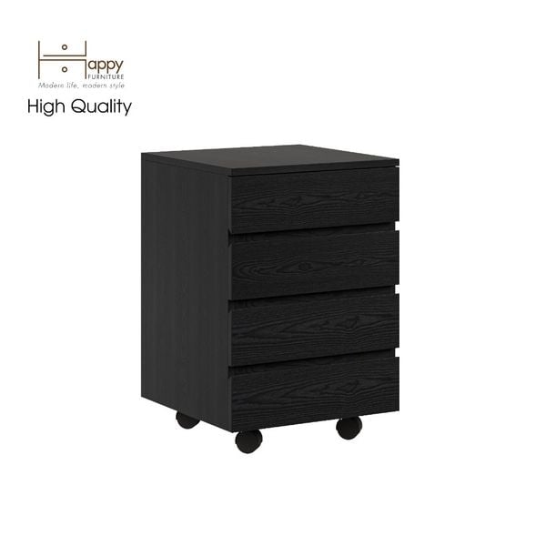  HAPPY FURNITURE , Tủ đựng đồ 4 ngăn kéo bánh xe xoay - OLA , THK_093 , 45cm x 45cm x 59cm 