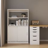  HAPPY FURNITURE , Tủ lưu trữ 2 cửa lùa - LUCA , TCL_009 , 86cm x 40cm x 140cm 