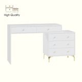  HAPPY FURNITURE ,Bàn làm việc 5 ngăn kéo - HAPPI, BAN_140 , 110cm x 45cm x 78cm DxRxC 