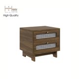  HAPPY FURNITURE , Táp đầu giường 2 ngăn - MEYDAN , THK_076 , 48cm x 40cm x 44cm 