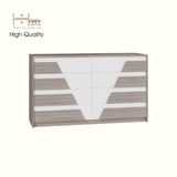  HAPPY FURNITURE , Tủ quần áo 8 ngăn kéo - PONIX , THK_114 , 140cm x 45cm x 82cm 