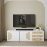  HAPPY FURNITURE , Kệ TV 2 cánh lùa - BANA , KTV_032 , 180cm x 40cm x 52cm 