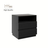  HAPPY FURNITURE , Táp đầu giường 3 ngăn - MACRO , THK_037 , 50cm x 40cm x 52cm 