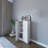  HAPPY FURNITURE , kệ sách 3 tầng 2 cửa mở - CATY , KSA_003 , 60cm x 30cm x 109cm 