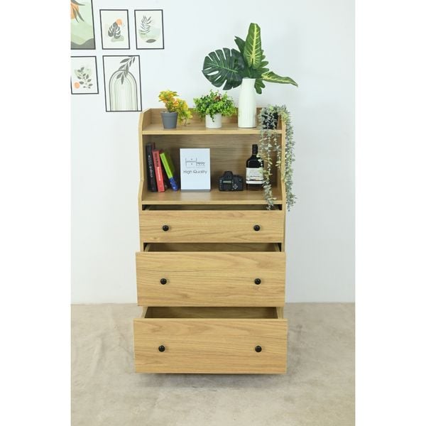  HAPPY FURNITURE , Tủ 3 ngăn kéo - CANA , THK_010 , 70cm x 46cm x 116cm 