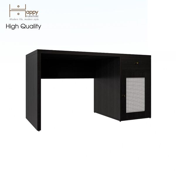  HAPPY FURNITURE , Bàn làm việc 1 ngăn kéo - ROTAN , BAN_071 , 140cm x 55cm x 75cm 