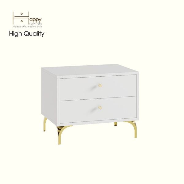  HAPPY FURNITURE , Táp đầu giường 2 ngăn kéo - HAPPI, THK_267 , 56cm x 40cm x 44cm DxRxC 
