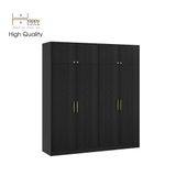  HAPPY FURNITURE , Tủ quần áo 2mx2m2 - ELEGANT , TCM_047 , 200cm x 54cm x 220cm 