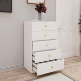  HAPPY FURNITURE , Tủ lưu trữ 5 ngăn kéo - JOVIE , THK_151 , 65cm x 45cm x 110cm 