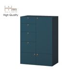  HAPPY FURNITURE , Tủ đựng đồ 4 ngăn kéo 3 ngăn cửa mở - WESLEY , TCM_018 , 100cm x 58cm x 140cm 