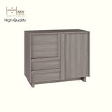  HAPPY FURNITURE , Tủ đựng đồ 2 ngăn kéo 2 cánh mở - MAVIS , TCM_158 , 90cm x 42cm x 75cm 