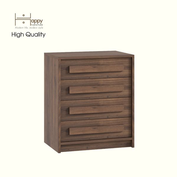  HAPPY FURNITURE , Tủ lưu trữ 4 ngăn kéo - RUBEL, THK_255 , 60cm x 40cm x 70cm DxRxC 