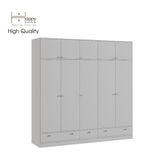  HAPPY FURNITURE , Tủ quần áo - ELEGANT , TCM_046 , 2m2x2m2 , 220cm x 54cm x 220cm 