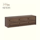  HAPPY FURNITURE , Tủ lưu trữ 6 ngăn kéo - RUBEL, THK_259, 160cm x 45cm x 46cm DxRxC 