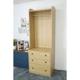  HAPPY FURNITURE , Tủ treo quần áo 3 ngăn kéo - CANA , THK_012 , 70cm x 46cm x 199cm 