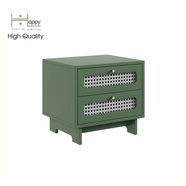 HAPPY FURNITURE , Táp đầu giường 2 ngăn - MEYDAN , THK_076 , 48cm x 40cm x 44cm 