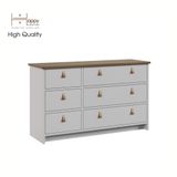  HAPPY FURNITURE , Tủ lưu trữ 3 tầng 6 ngăn kéo - NOMIA , THK_066 , 108cm x 35cm x 64cm 