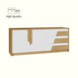  HAPPY FURNITURE , Kệ TV 3 ngăn kéo - PONIX , KTV_027 , 140cm x 40cm x 58cm 