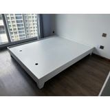  Giường ngủ 1m6x2m màu XÁM TRẮNG, MDF chống ẩm - KINA ,GNG_066, 204x163X28cm (dài x rộng x cao) 