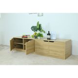  HAPPY FURNITURE , Kệ TV 4 cửa mở - ASO, KTV_092 , 180cm x 45cm x 45cm DxRxC 