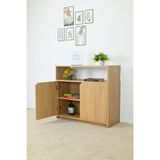  HAPPY FURNITURE , Tủ lưu trữ 2 cửa mở - CIRCLE , TCM_074 , 90cm x 35cm x 82cm 