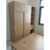  HAPPY FURNITURE , Tủ quần áo cửa lùa 1m8x2m2 - ELEGANT , TCL_006 , 180cm x 54cm x 220cm 